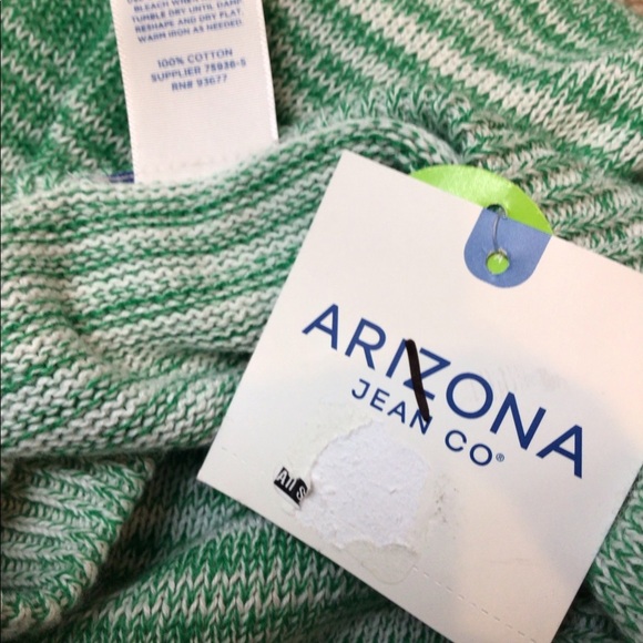 Arizona Jean Co Juniors Jolly Green Crop Sweater - Picture 7 of 8